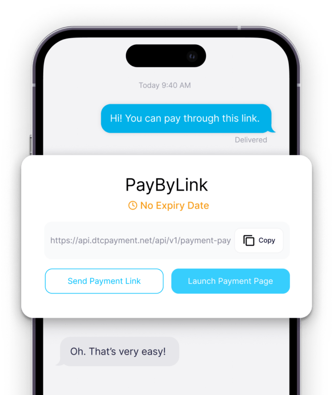 Pay by Link Phone illustration